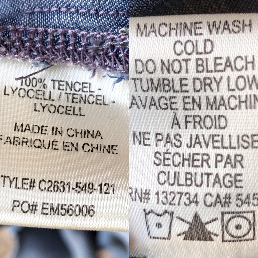 Cloth & Stone Chambray Split Back hem Button Down - Picture 7 of 8